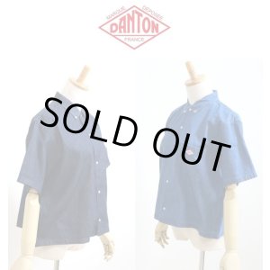 画像: 【SALE20%OFF】DANTON ダントン DOT BUTTON B.D S/S SHIRT 定番デニム ダンガリー ボタンダウン半袖シャツ #DT-B0336 DUG【Lady's】