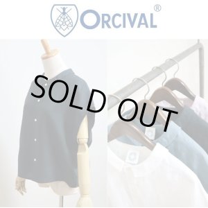 画像: 【SALE20%OFF】2025春夏 Orcival オーシバル オーチバル リネン100% フレンチスリーブ リネンシャツ ソリッド  #OR-B0360 YLM【Lady's】