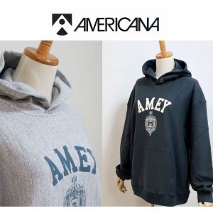 画像: 2025年秋冬NEW  Americana アメリカーナ 14ゲージ裏毛 リバースウィーブ フーディー フードスウェット パーカー "AMEY" BRF-772A/1  レディース