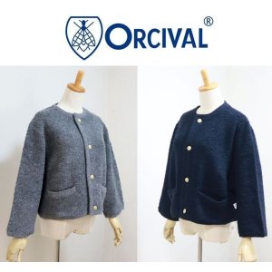 画像: 2025秋冬 ORCIVAL オーシバル オーチバル ブークレニットカーディガン  カラーレスジャケット #OR-D0127 KBT レディース