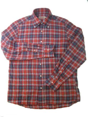 画像: SOUTIENCOL Sanfrancisco シャーリングチェック B/D Shirts RED