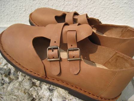 画像: MP feeling Made in Portugal Leather Strap Shoes Gold ×1