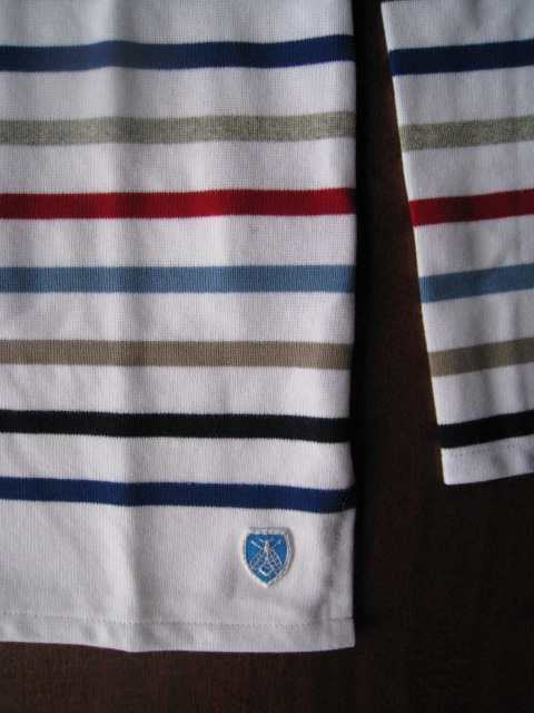画像: Orcival Men's Lady's BOATNECK-T WHITE MULTI 7 ×1