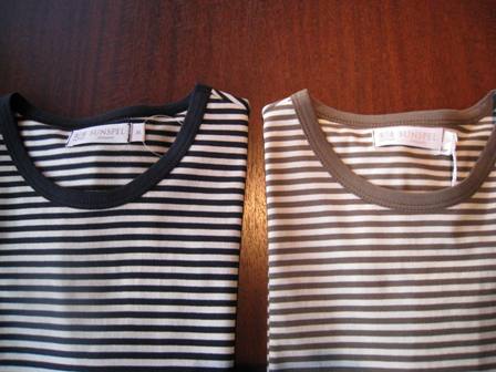 画像:  SUNSPEL Men's Q82 Stripe S/S Tee ×2