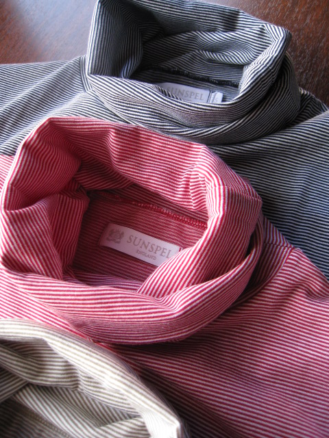 画像: SUNSPEL Men's Q82 Stripe タートルネック 5131 3color
