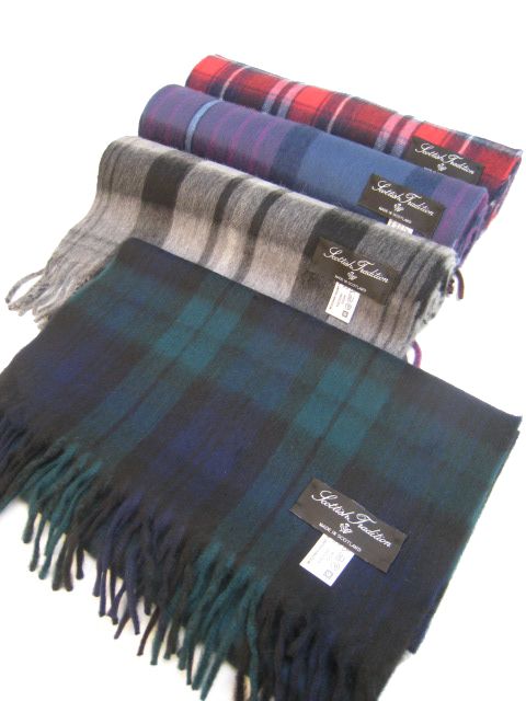 画像: Scottish Tradition Wool / Angora SCARF 4color