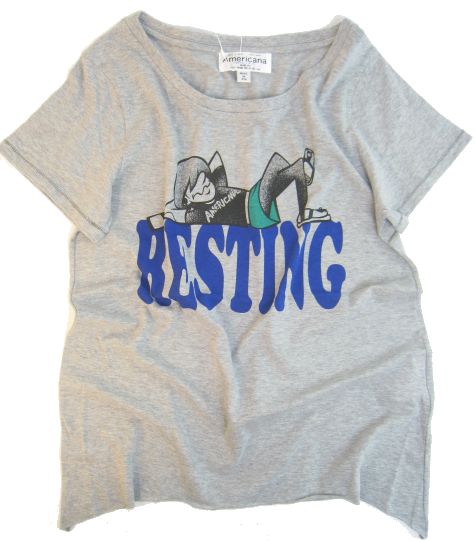 画像: Americana Lady's "RESTING" Print Tee