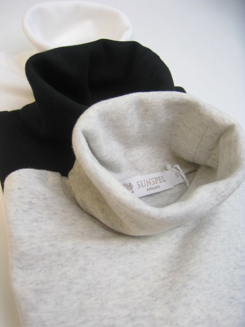 画像: SUNSPEL Lady's 20/-RIB Solid タートルネック 6498 3color