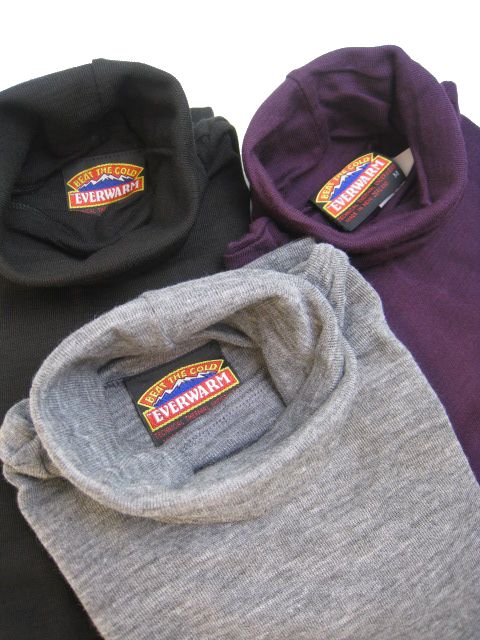画像: everwarm Men's/Lady's TURTLE NECK CUT SEWN #0114J 3color