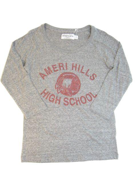 画像: Americana 3/4スリーブ Print Tee ×3