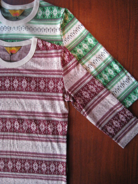 画像: Melple ジャガード柄　3/4 Sleeve 2 color