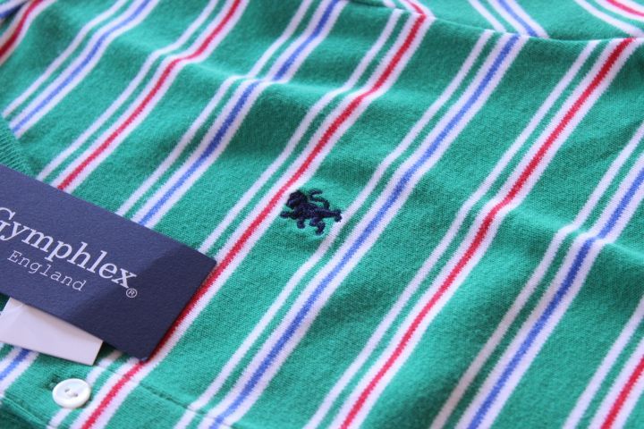 画像: 【50%OFF】GYMPHLEX（ジムフレックス） インターロック S/S POLO Multi Green【Lady's】