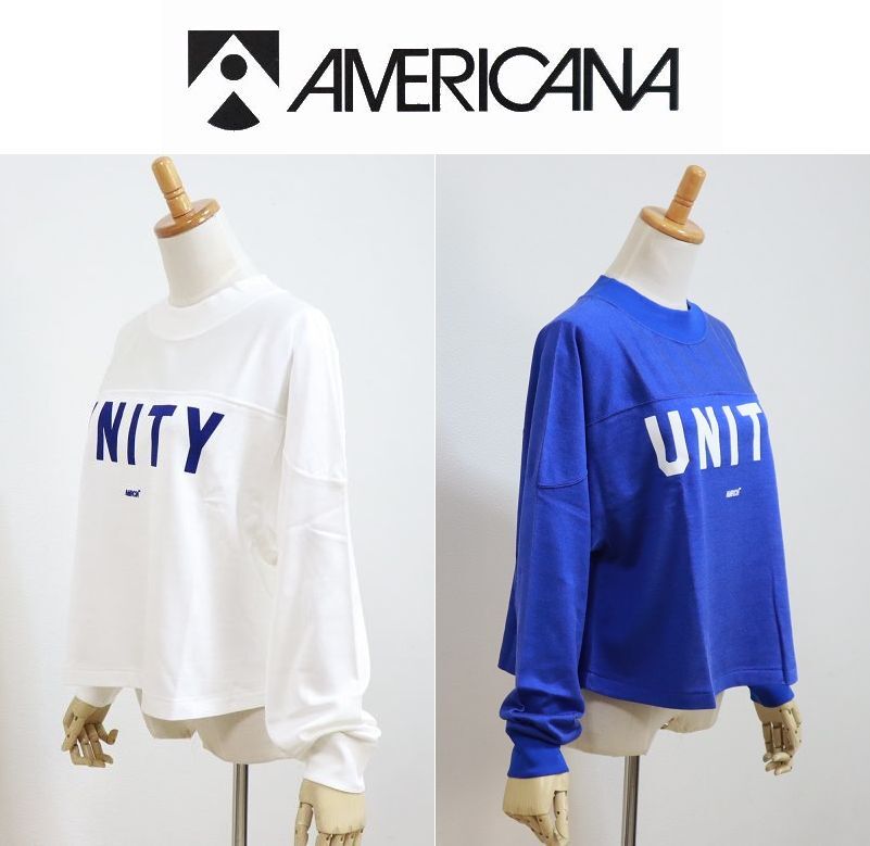 画像1: 2024年秋冬NEW  Americana アメリカーナ モックネック フットボールジャージ L/S TEE "UNITY" BRF-740A/1  レディース