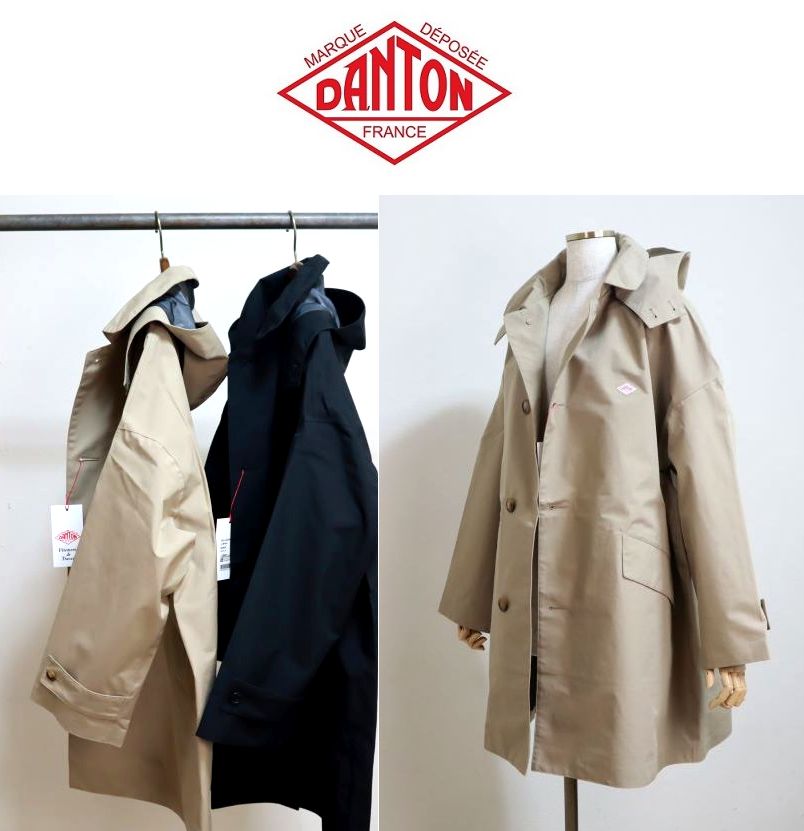 画像1: 2025年春夏 ダントン DANTON ショート バルマカーン コート SHORT BALMACAAN COAT  3レイヤー #DT-A0648 TLY  レディース