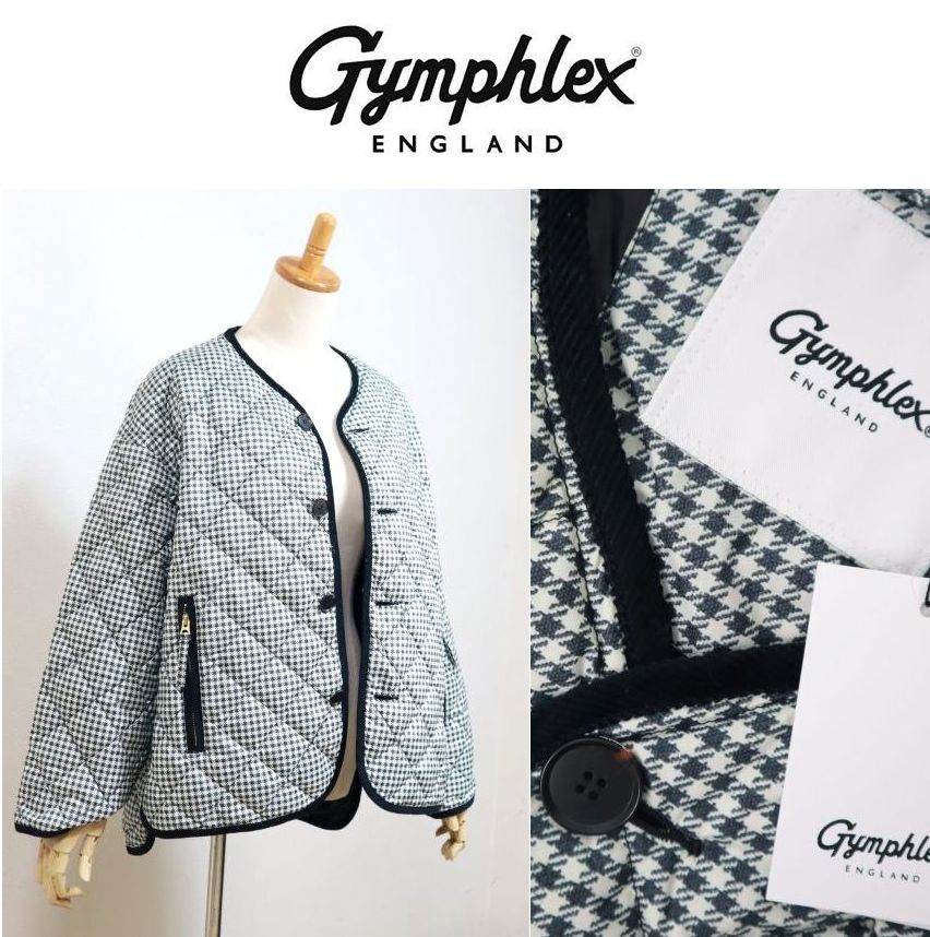 画像1: 2025秋冬  GYMPHLEX ジムフレックス HAND QUILT DOWN ダウン カラーレスジャケット ＃GY-A0431 ING ギンガムチェック  レディース